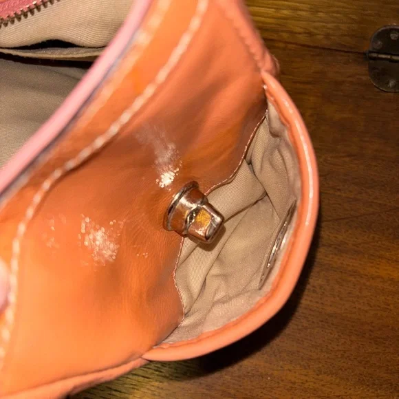 Coach 2011 Peach Patent Leather East-West Tote - Picture 9 of 16